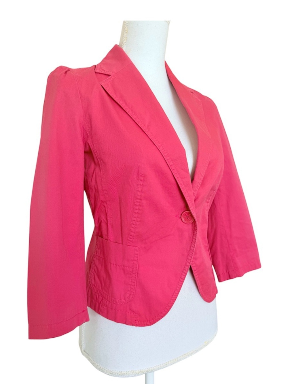 ZARA Women’s Hot Pink Blazer Size M - Picture 2 of 4